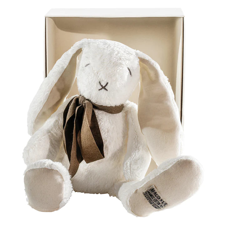 Organic Fluffy Bunny Soft Toy - Gift Boxed
